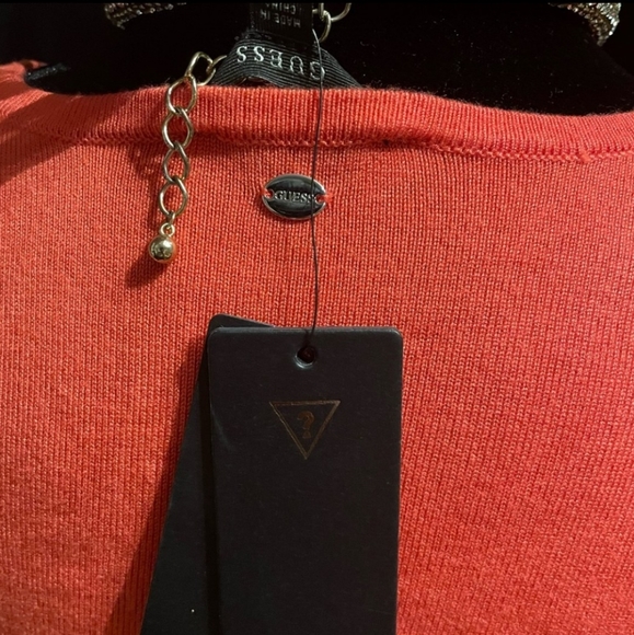 NWT GUESS cut out Rayon Viscose Sexy Knit Sweater top - Picture 4 of 7